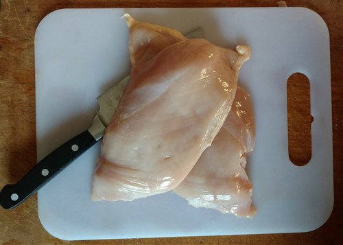 Boneless skinless chicken breast (4 breasts)