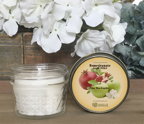 Artisan Crafted "Pomegranate Cider" Natural Candle