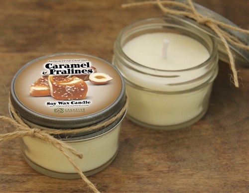 Artisan Crafted "Caramel Pralines" Natural Candle