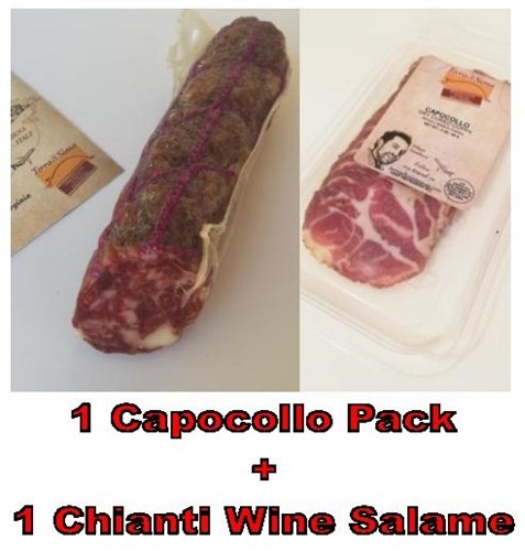 Capocollo + Chianti Wine Salame