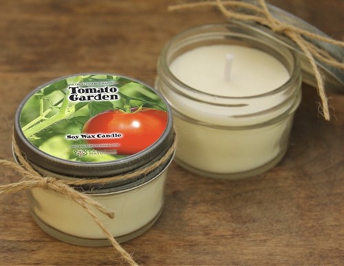 Artisan Crafted "Tomato Garden" Natural Candle