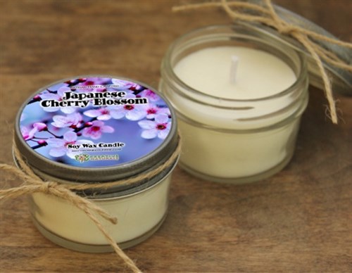 Artisan Crafted "Cherry Blossom" Natural Candle