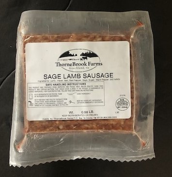 100% Grassfed Lamb Sage Sausage, Bulk
