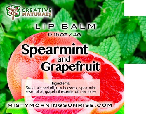 Lip Balm - Spearmint & Grapefruit