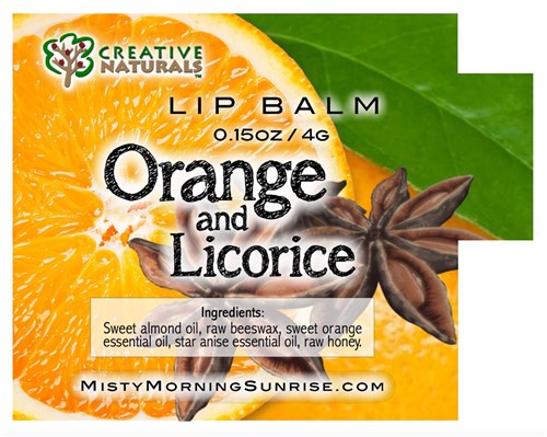 Lip Balm - Orange & Licorice