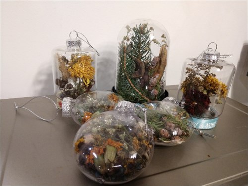 Dried Flower Holiday Ornament