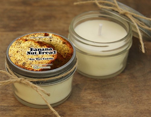 Artisan Crafted "Banana Nut Bread" Natural Candle