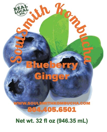 Blueberry Ginger Kombucha
