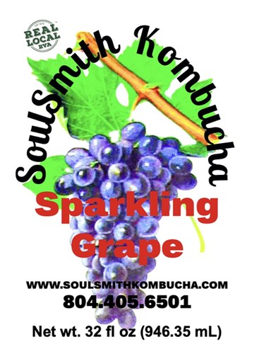 Sparkling Grape Kombucha