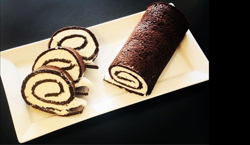 *G.F. & D.F. Chocolate Cake Roll Log