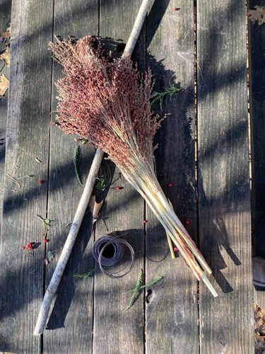 Sorghum corn broom kit