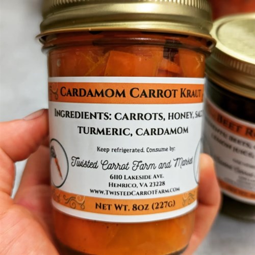 Cardamom Carrot Kraut