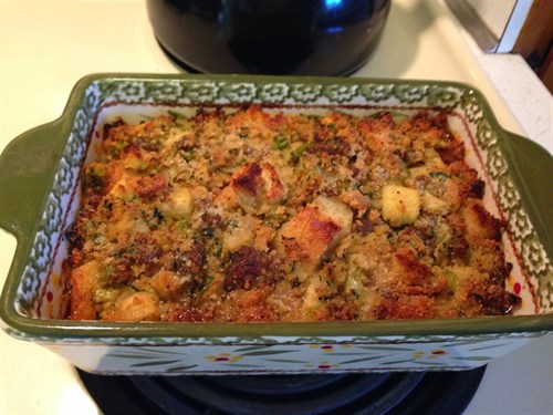 * HOLIDAY Sausage, Apple Cornbread Stuffing