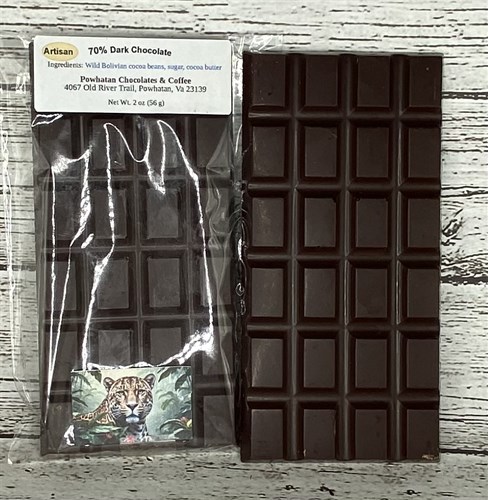 70% Bolivian Dark Chocolate Bar