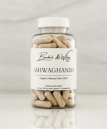 Ashwaghanda Root Powder - 500mg Vegan Capsules