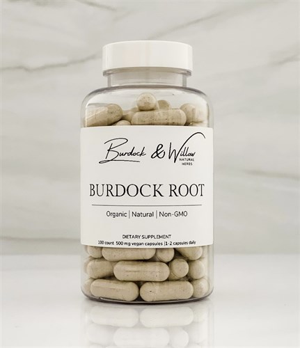 Burdock Root Powder - 500mg Vegan Capsules