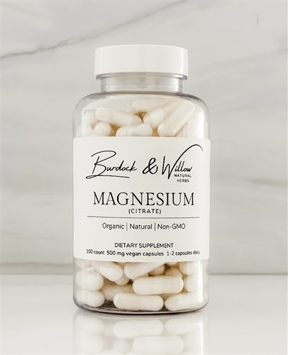 Magnesium Citrate Powder - 500mg Vegan Capsules