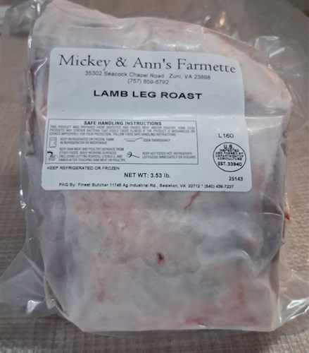 Lamb leg roast bone in