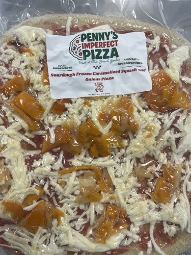 Caramalized butternut squash and onions  piz