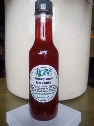 Elderberry-Infused Red Honey