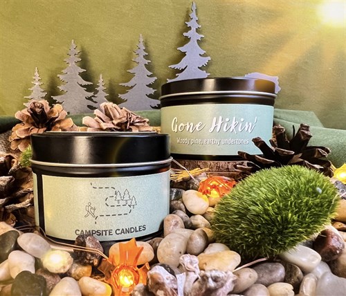 Gone Hikin' Candle