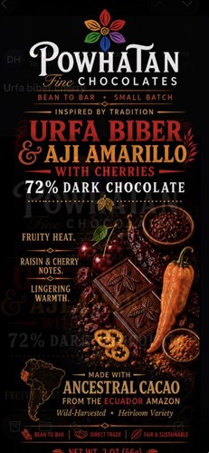 Urfa Biber & Aji Amarillo w/ Cherries Chocolate
