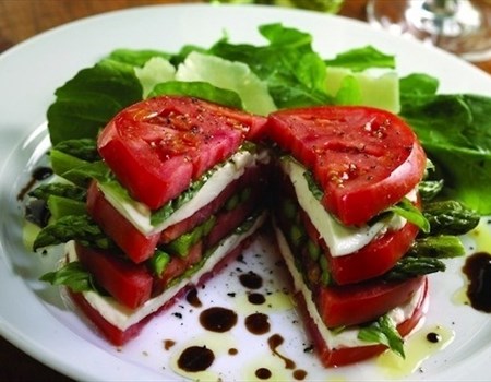 Summer Local Grown Tomato Caprese Salad