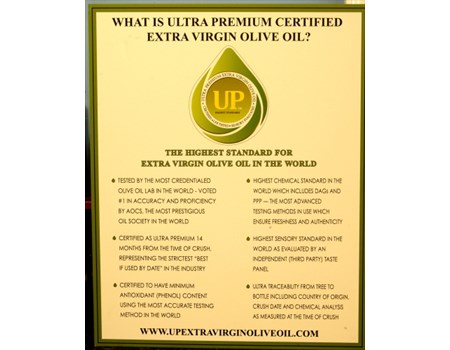 UP PREMIUM EXTRA VIRGIN OLIVE OILS STANDARD