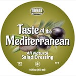 Nava's Kitchen Mediterranean Salad Dressing Front Label