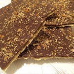 Yehuda Matzah Layered with Toffee, then all natural Chocolate