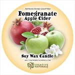 Each candle hand made - Pomegranate Apple Cider by our own Creative Naturals