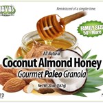 Paleo Coconut Almond Honey Granola Front Label