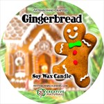 Gingerbread Candle Label