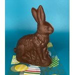 Lovely European Designed 6" Milk Chocolate Easter Bunny